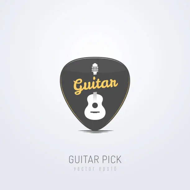 Vector illustration of Guitar Pick