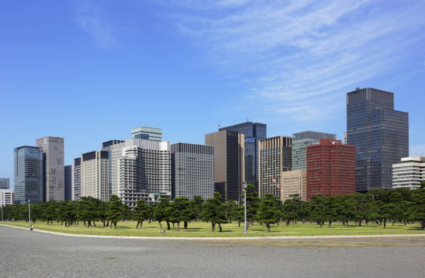 istock Marunouchi office buildings and park 843346478