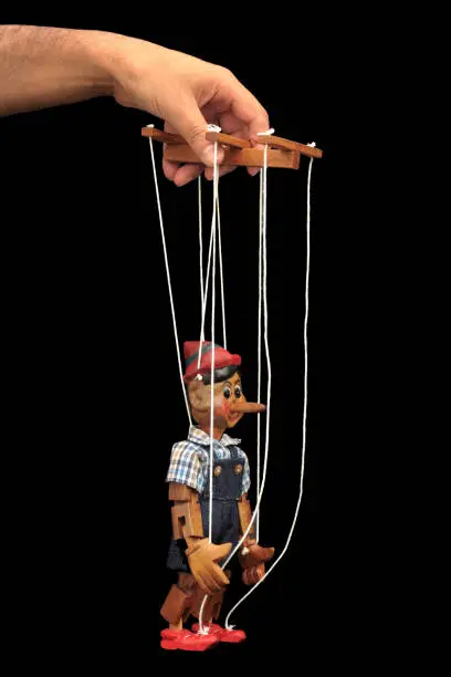 Photo of Handmade wooden puppet Pinocchio