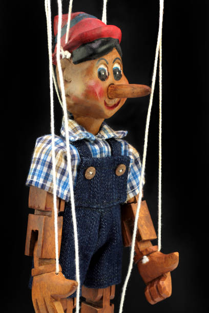 istock Handmade wooden puppet Pinocchio 843352112