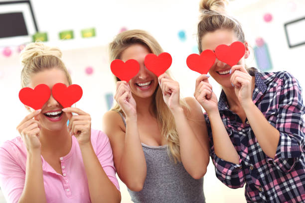 istock Three beautiful young women chilling at home 843368324