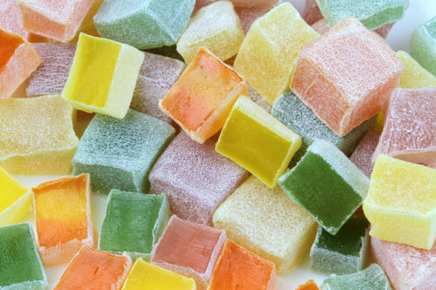 istock Delicious colorful Turkish delight 843376170
