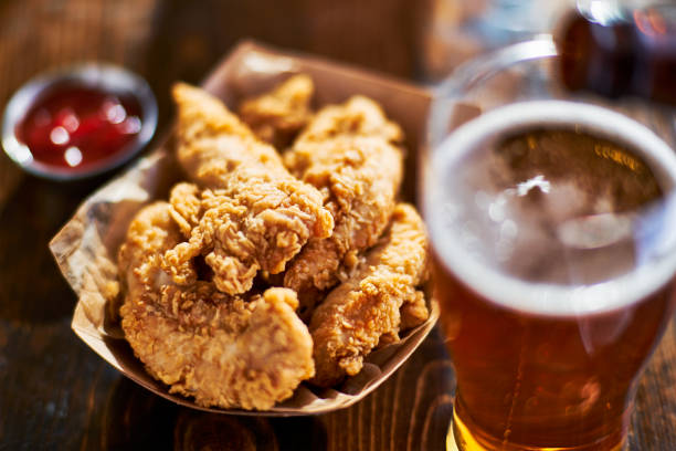 istock beer and fried chicken tenders 843380106