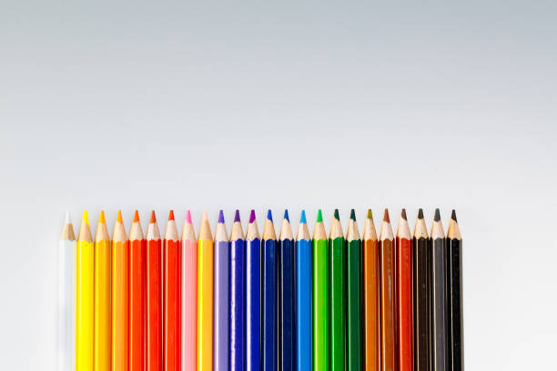 istock Color pencils on white background. Art and creativity. Pencils for School or Professional Use. 843385830