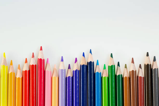 istock Color pencils on white background. Art and creativity. Pencils for School or Professional Use. 843385922