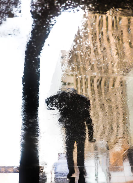 istock Rain and reflections in New York City 843411554