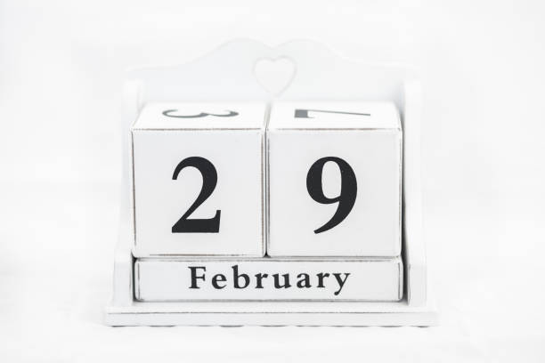 calendar february date stock photo
