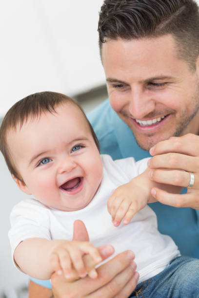 istock Happy baby with father 843415428