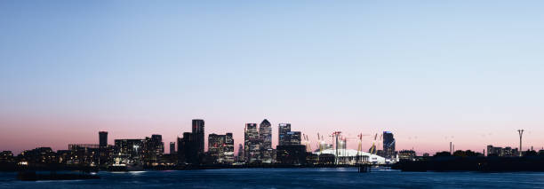 istock Canary Wharf Skyline, London 843421218