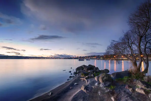 Landscape photo of Two Mile Bay, Lake Taupo, New Zealand