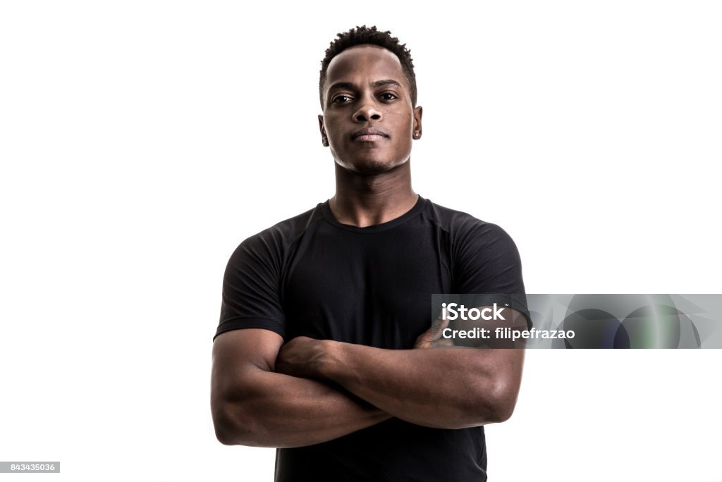 Portrait d’un homme athlétique afro - Photo de Hommes libre de droits