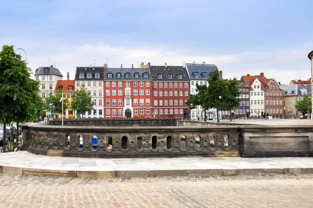 view from the Marble Bridge in the oldest part of Copenhagen