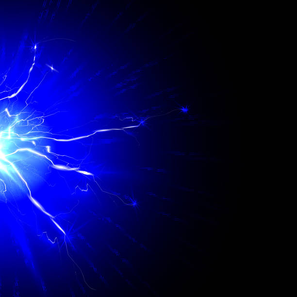istock The discharge of electricity from the lightning and sparks 843435696