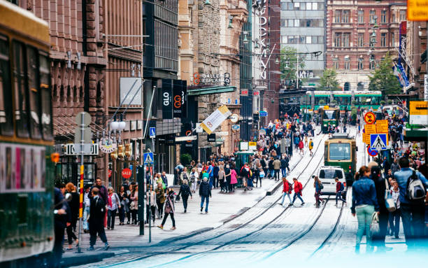 istock Helsinki, Finland city centre 843444556