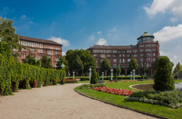istock Friedrichsplace next to the Water Tower in Mannheim 843445912