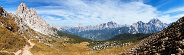 istock Panoramic view of dolomiti around Cortina d Ampezzo 843449342