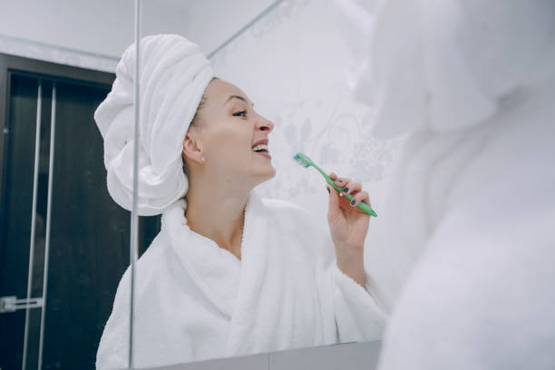 istock girl in bathroom 843451726