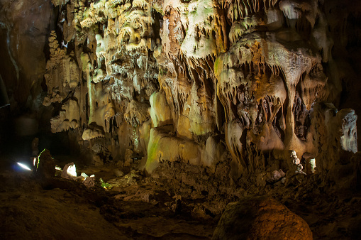 Water fall and cave