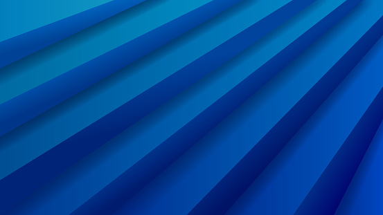 Abstract background with volumetric stair in blue colors