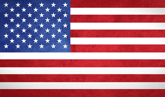 USA FLAG with grunge texture