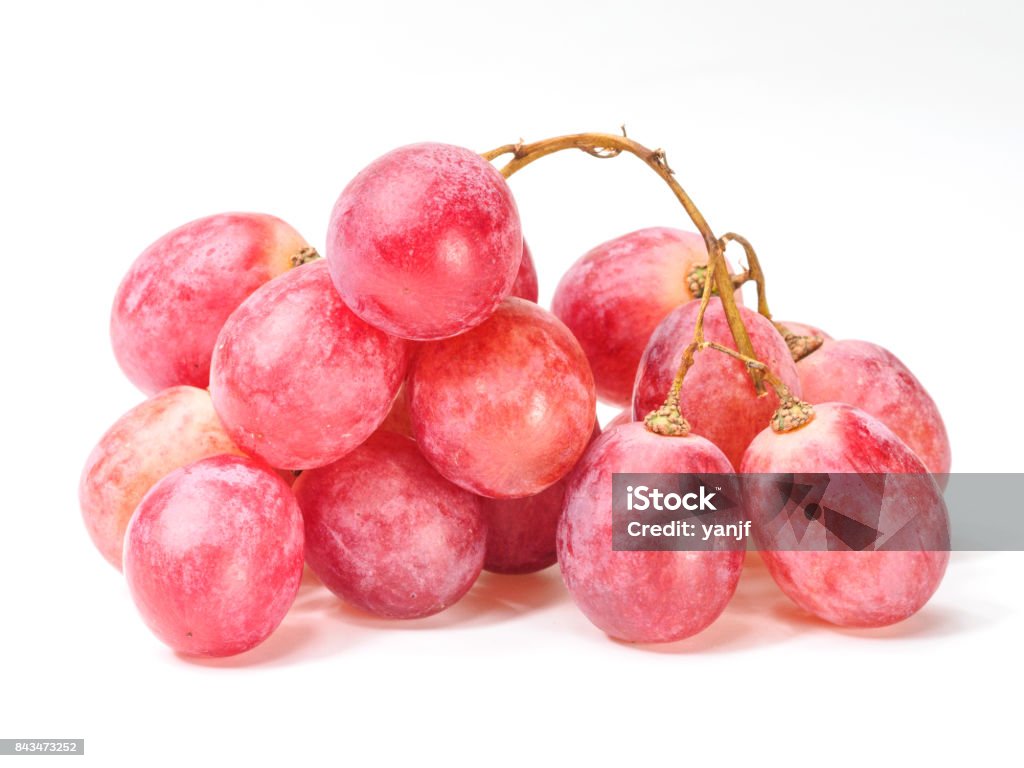 Graipe Red Red Ripe Grapes Isolated On White Background Stock Photo - Download ...