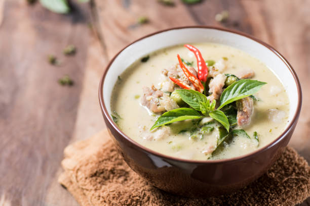 istock Thai food,green curry with pork 843477116