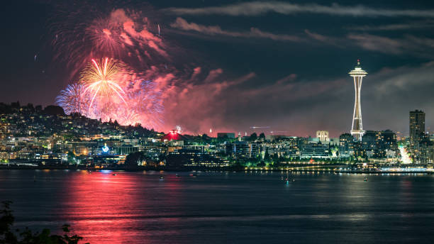istock 4th of July over Seattle 843478648