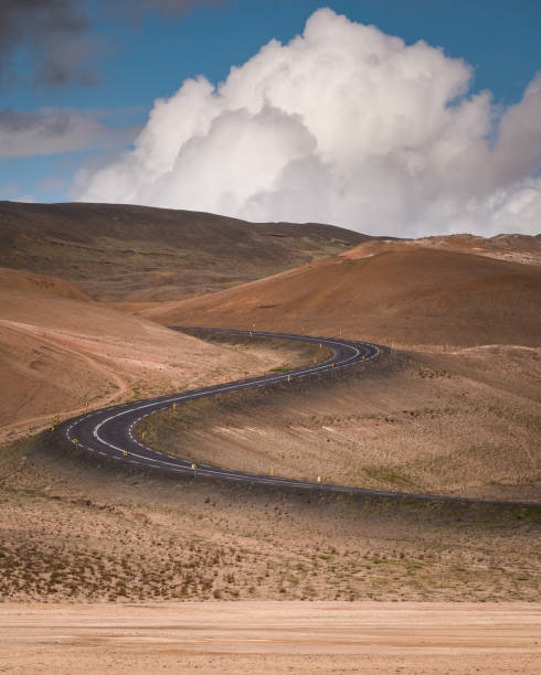istock Curved Road in Iceland 843478650