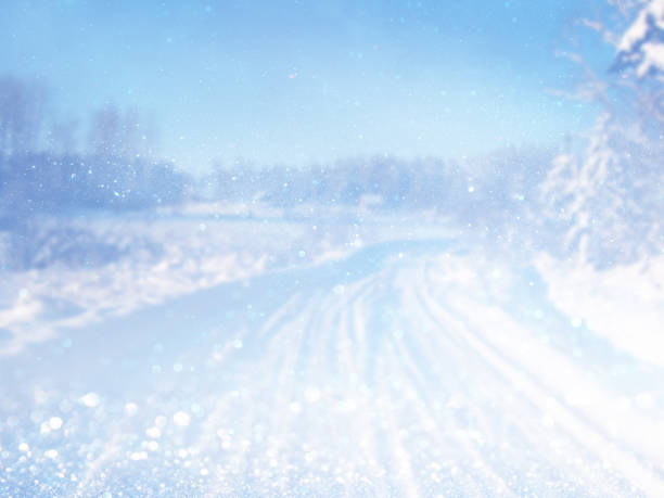 istock Dreamy and abstract magical winter landscape background 843478922