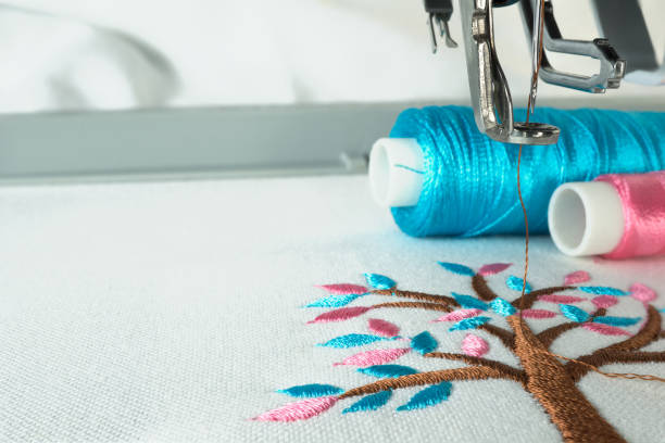 Picture of workspace in the embroidery