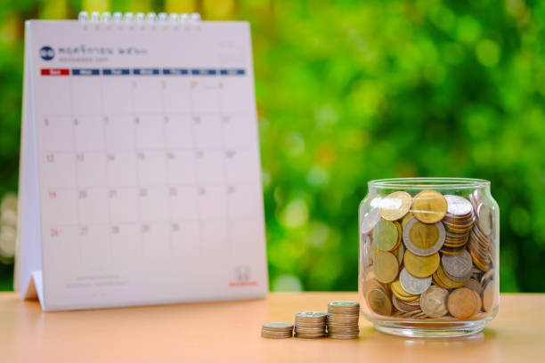 istock Saving money for travel in holiday concept 843491850