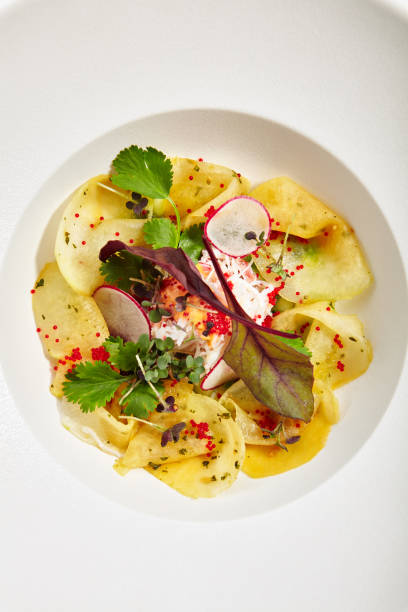 istock Delicacy dishes of chic restaurant 843492306