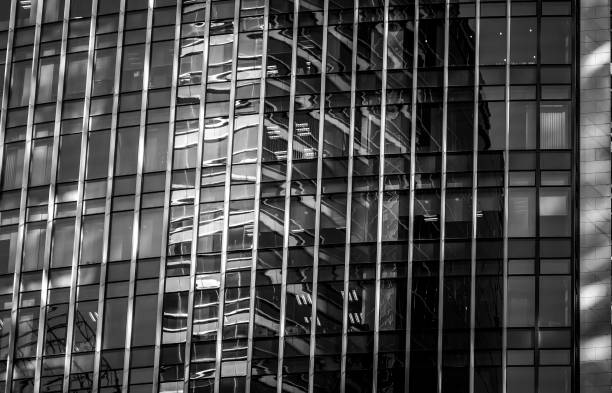istock Hong Kong Modern office building with B&W color 843498936