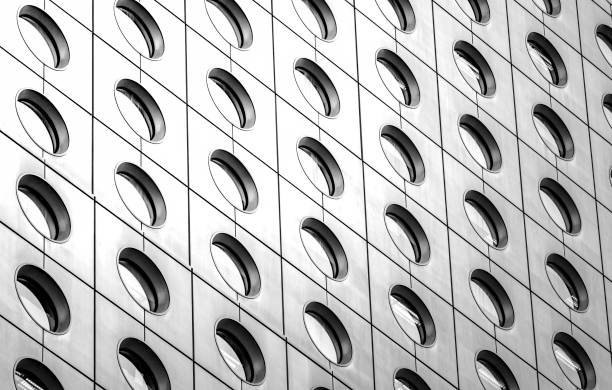 istock Hong Kong Modern office building with B&W color 843499014