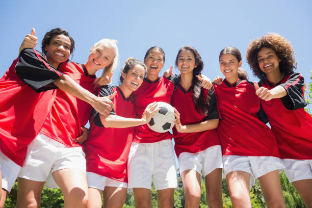 istock Soccer players gesturing thumbs up 843499420