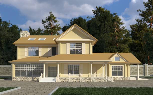 istock Building Photo Realistic Render 3D Illustration 843502218