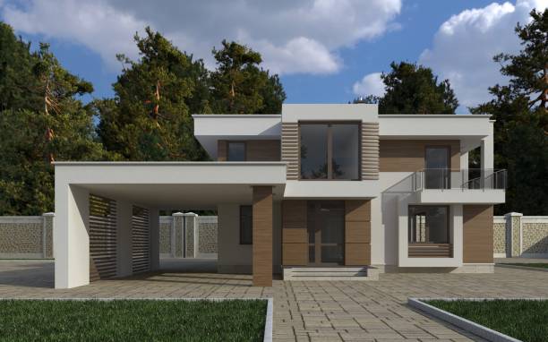 istock Building Photo Realistic Render 3D Illustration 843502414