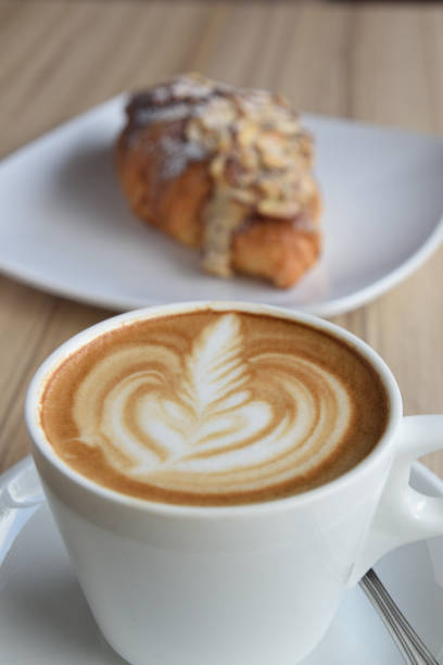 istock Croissant and cappuccino 843518446