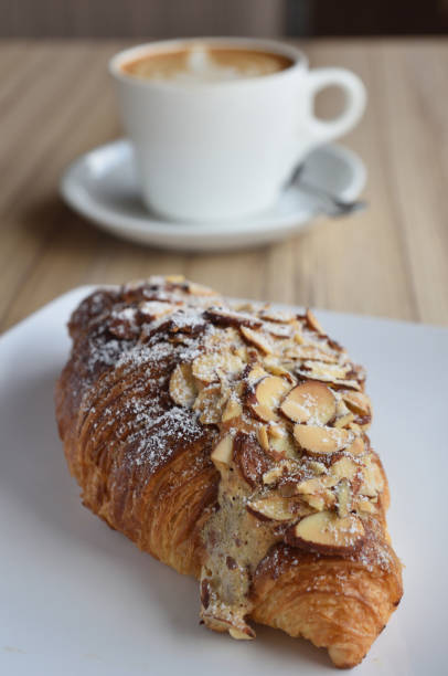 istock Croissant and cappuccino 843518450