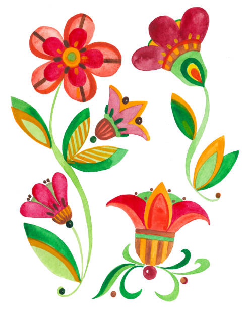 Ilustración de Ilustración Botánica Un Conjunto De Acuarelas De Flores Y Plantas y más Vectores Libres de Derechos de Botánica - iStock Ilustración de Ilustración Botánica Un Conjunto De Acuarelas De Flores Y Plantas y más Vectores Libres de Derechos de Botánica - iStock