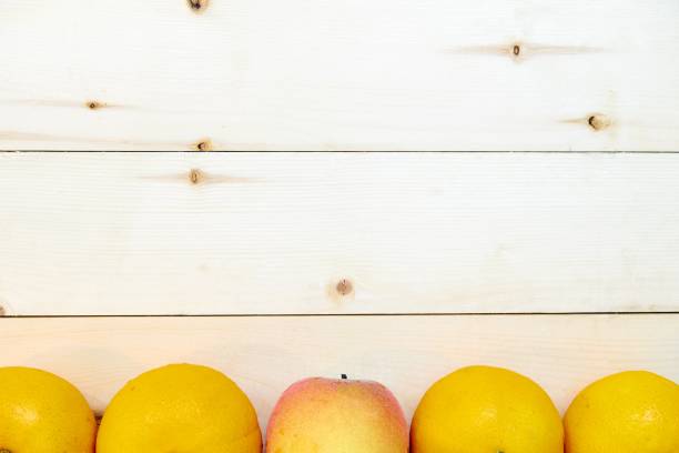 istock Fresh Orange on wooden background, Top View with copy space 843522176