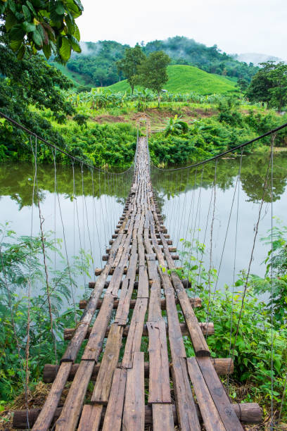 istock Wooden bridge over the canal 843526432