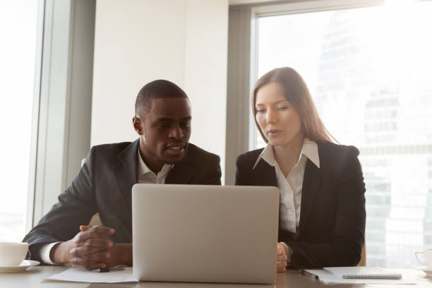 istock Businesswoman presenting new project to partner 843534024