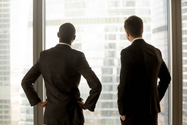 istock Multinational businessmen dreaming of success 843534040