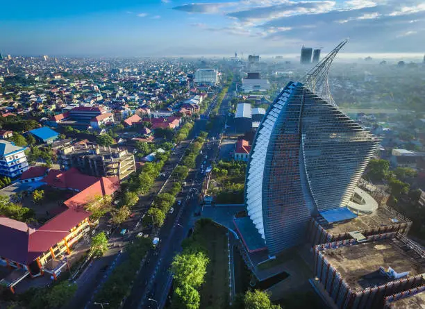 The business district area of Makassar City - South Sulawesi - Indonesia