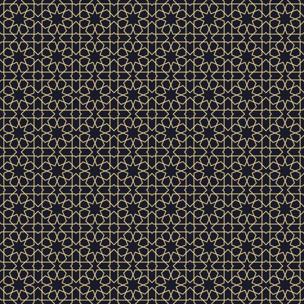 latar belakang dengan pola mulus dalam gaya arab. - arabian peninsula ilustrasi stok