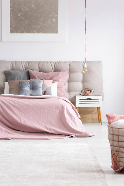 istock Elegant bedroom with copper phone 843542700