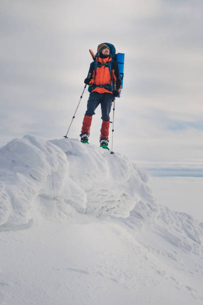 istock Feel freedom and enjoy beautiful winter mountains 843544896