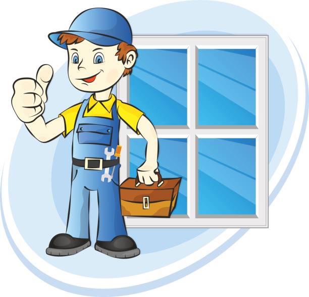 Window Installer Cartoon 300+ Installing New Windows Stock Illustrations, Royalty-Free Vector ...