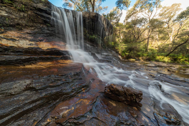 istock Blue Mountains waterfalls. Weeping Rock falls 843566048